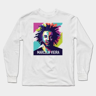 Marcelo Vieira In Wpap Art style Long Sleeve T-Shirt